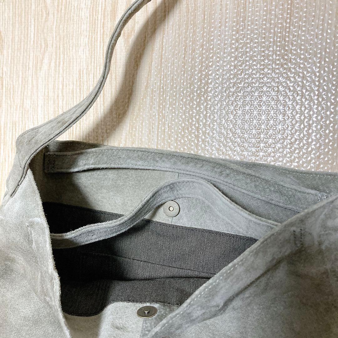 北欧暮らしの道具店　撥水スエードの2WAYトートバッグ　グレー