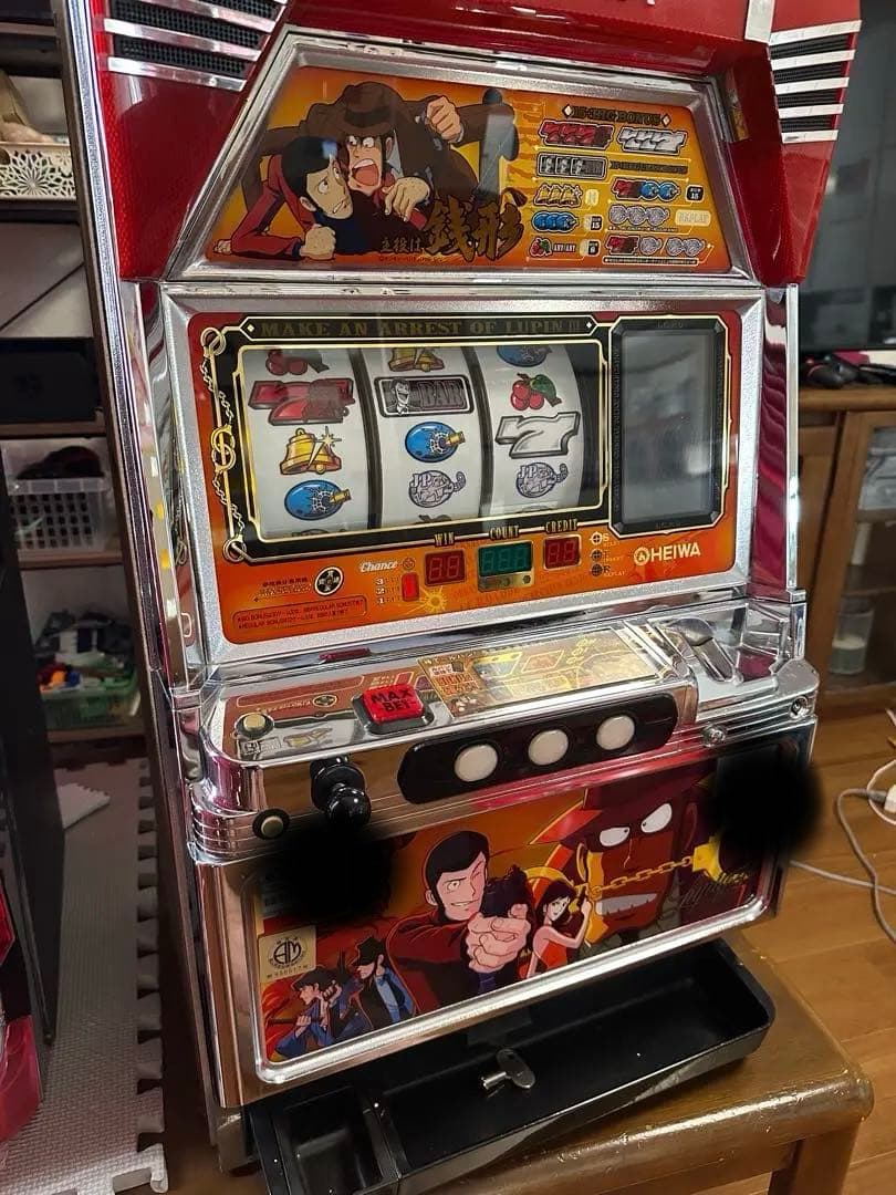 パチスロ　主役は銭形　4号機　初代　実機　不要機付き　送料無料