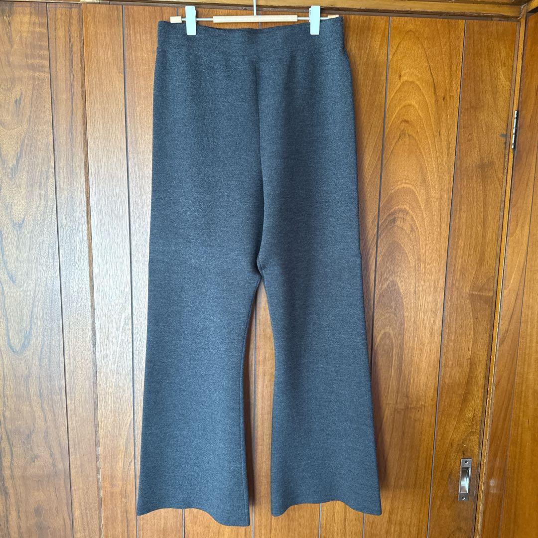 AP STUDIO　エーピーストゥディオ　スムージーニットパンツ　グレー