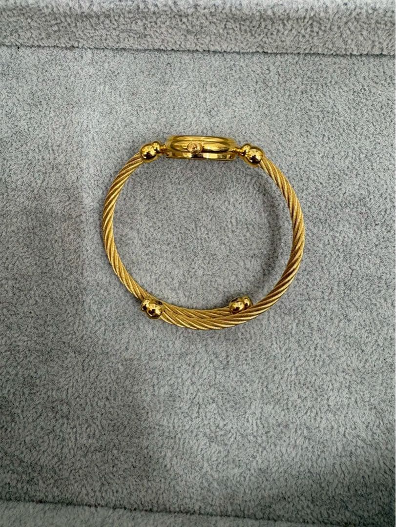 GUCCI 2700.2L バングルウォッチ QZ シェル文字盤 電池切れ不動