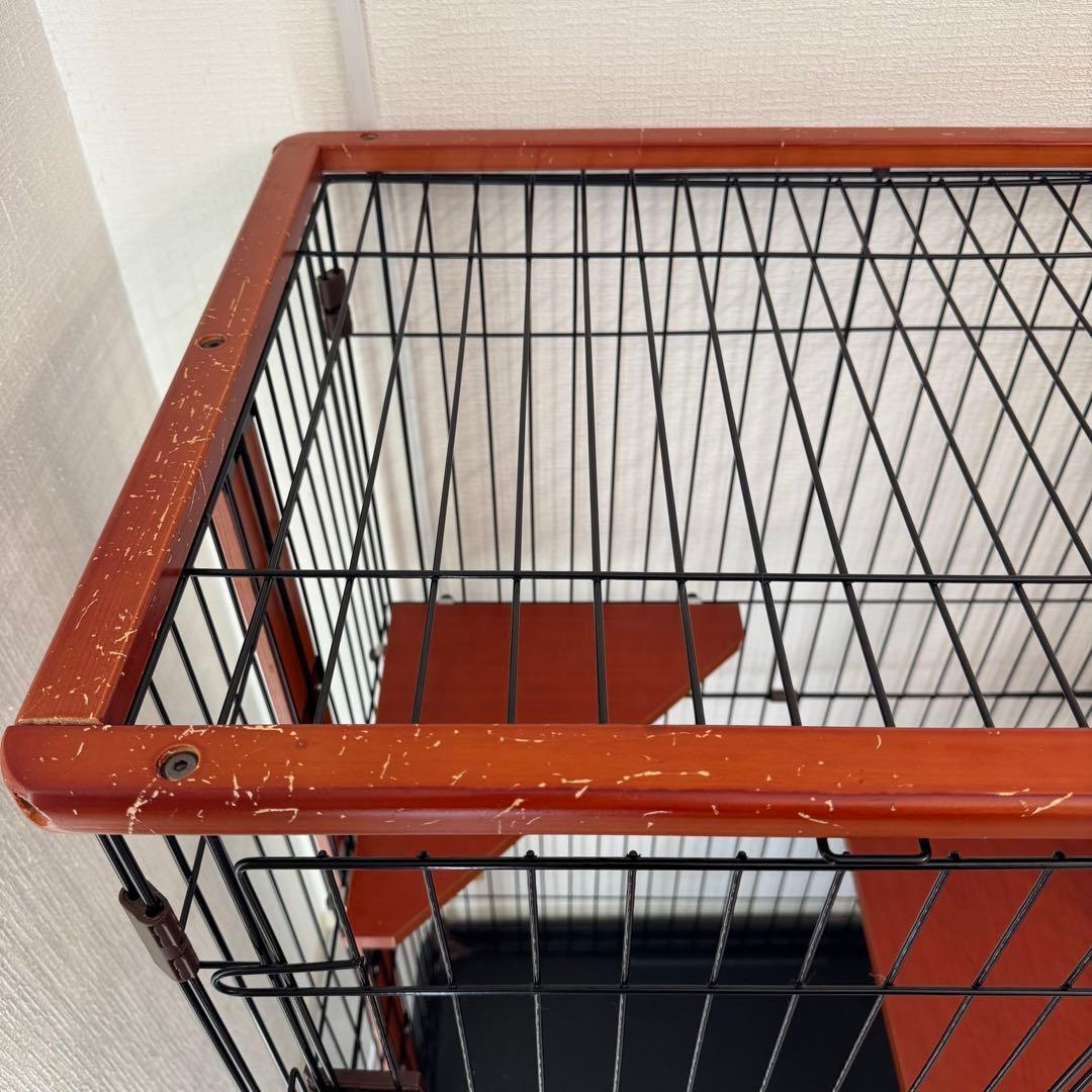 早いもの勝ち　キャットケージ　木製　3段　おしゃれ