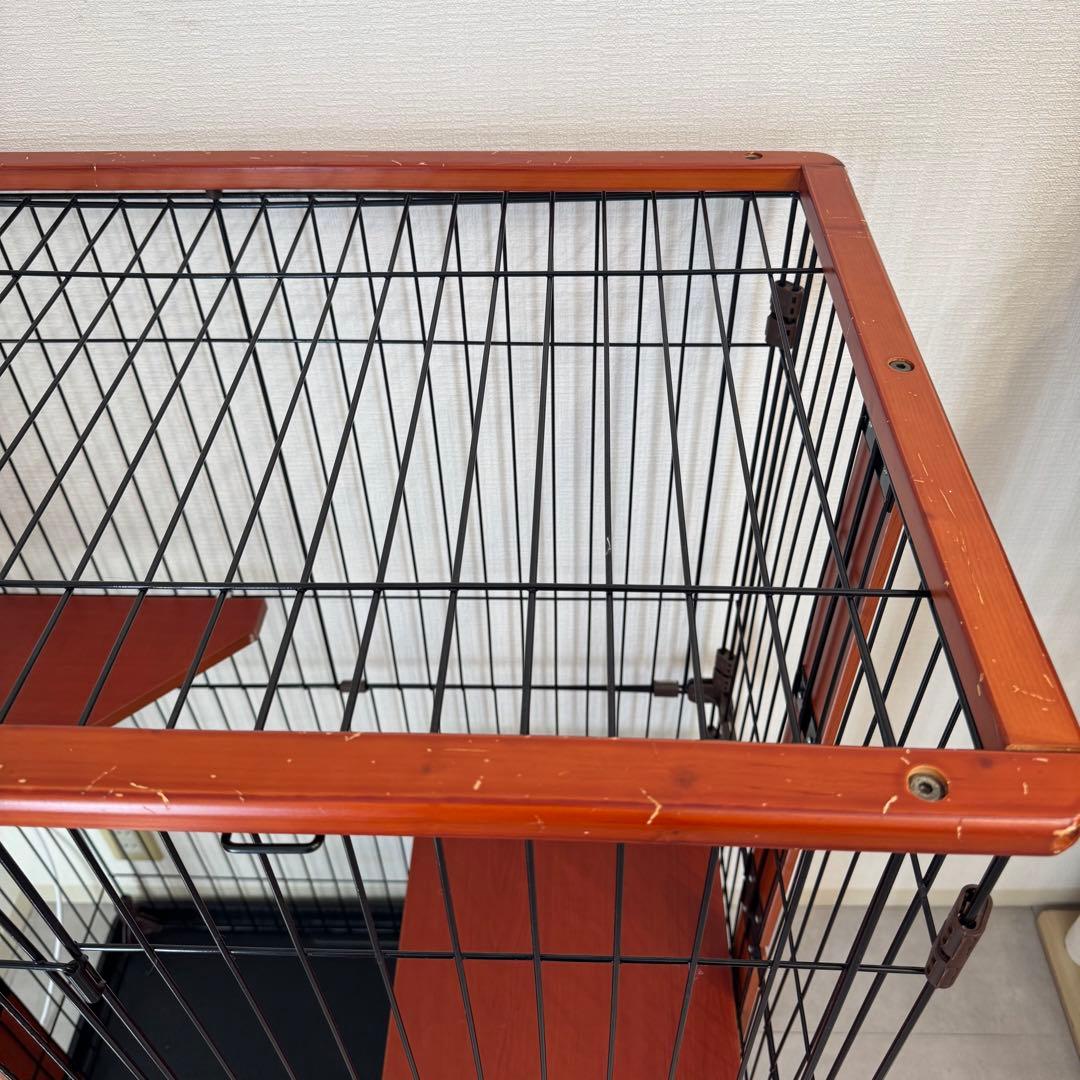 早いもの勝ち　キャットケージ　木製　3段　おしゃれ