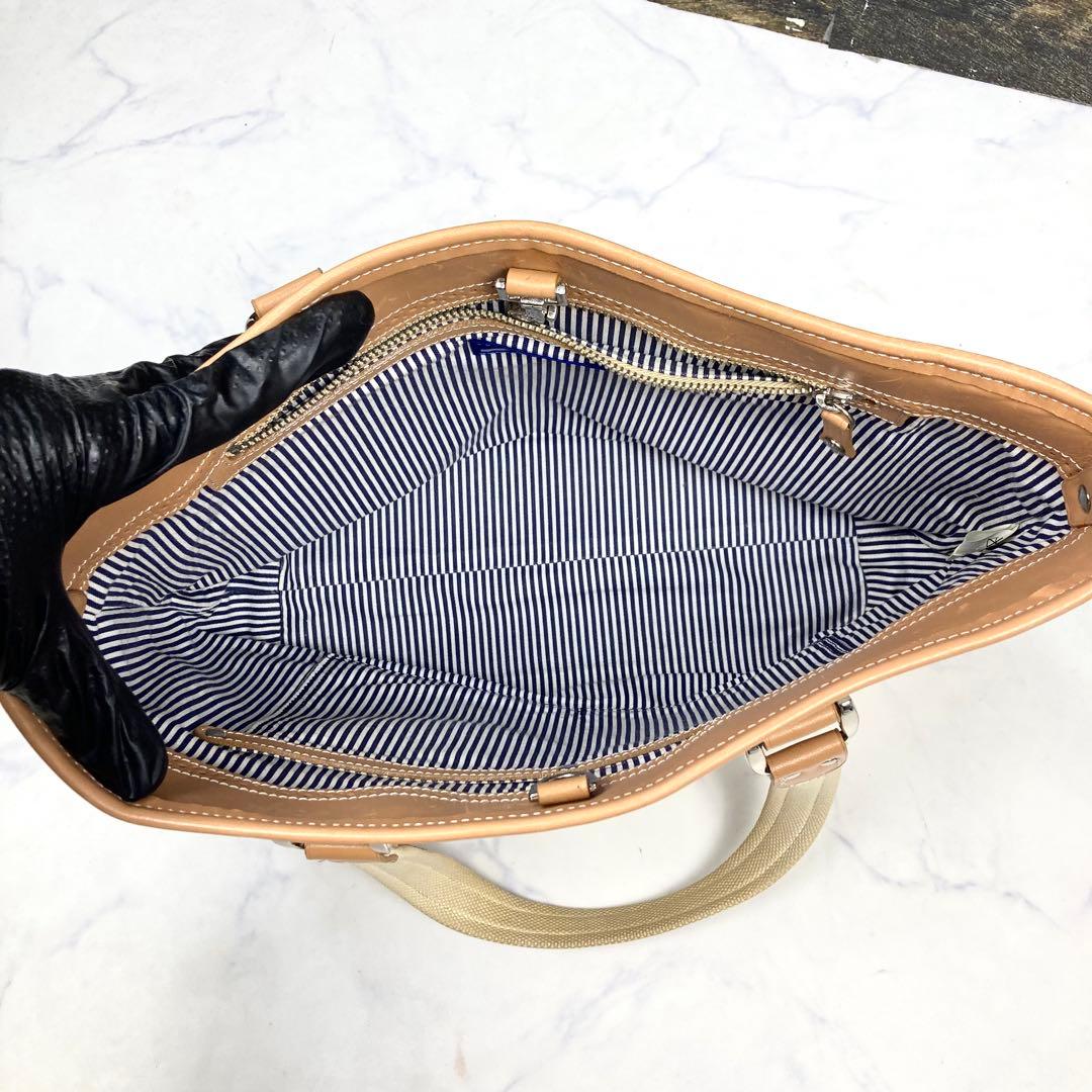 バーバリー ブルーレーベル トートバッグ ホースロゴ キャンバス