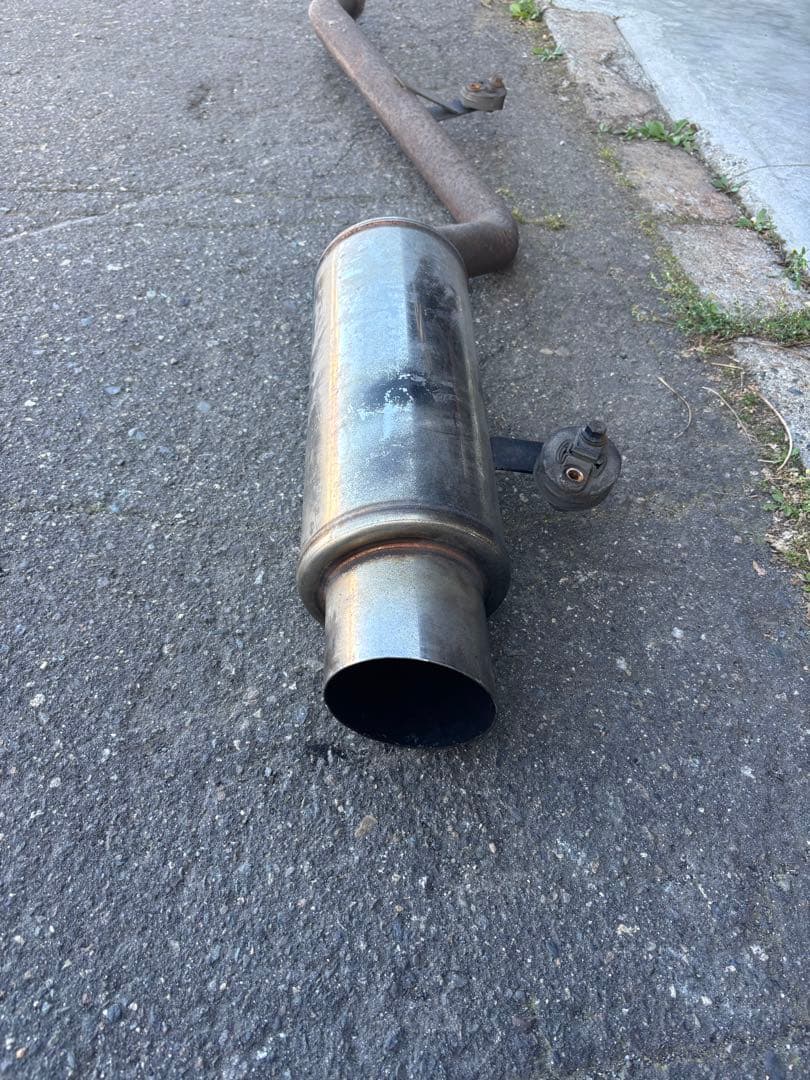 JA11 ジムニー　社外ステンレスマフラー　リアマフラー　社外ガスケット