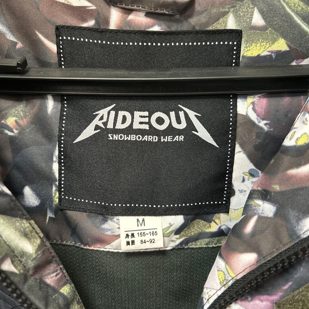 RIDEOUT スノーボードウェア Mサイズ カモフラージュ柄