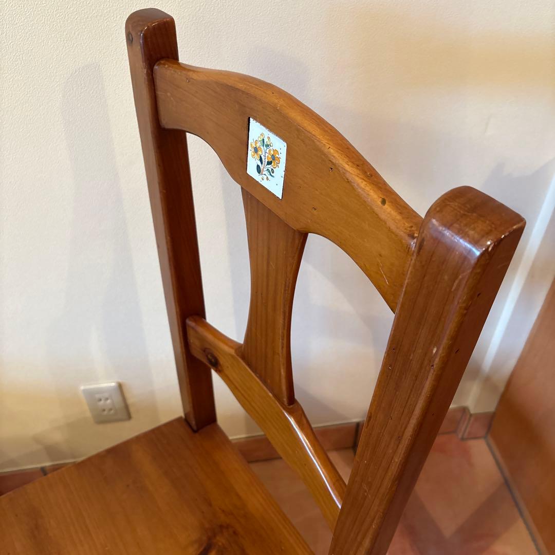 アクタス取扱　スペイン　タイル　ダイニングチェア⑤