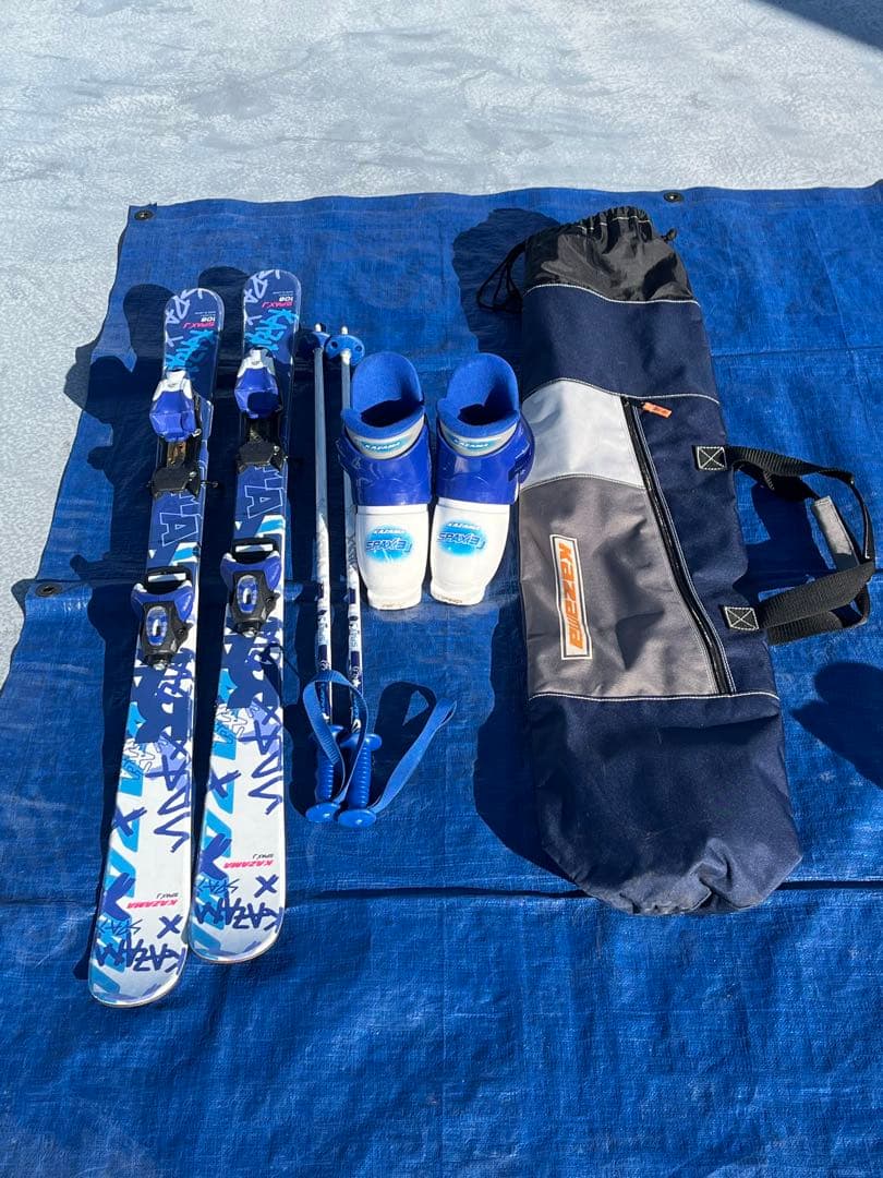 SPAKJ 106 スキーセット ブーツ・ストック・バッグ、ゴーグルのおまけ付き