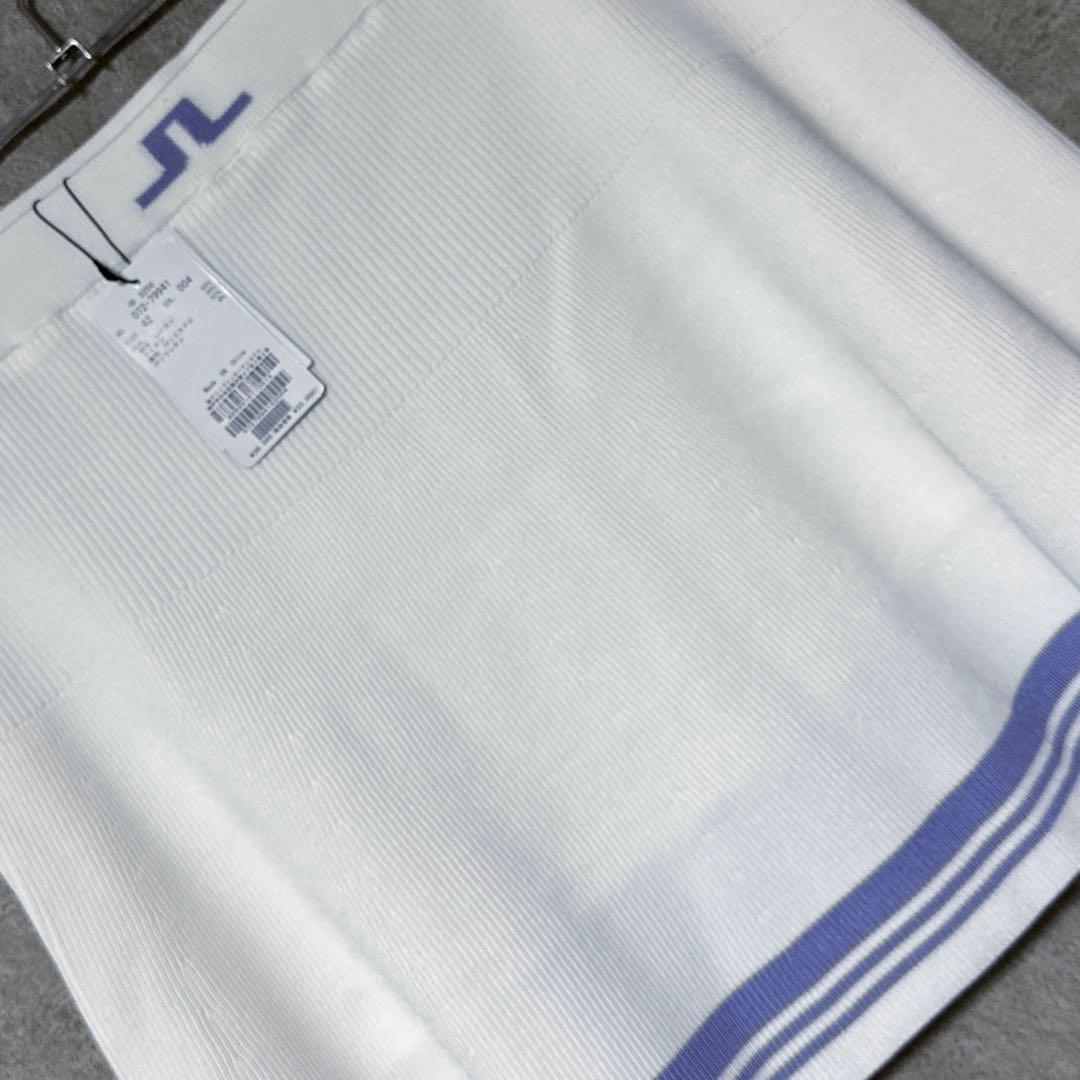 【新品】 J.LINDEBERG ジェイリンドバーグ ニット スカート ホワイト