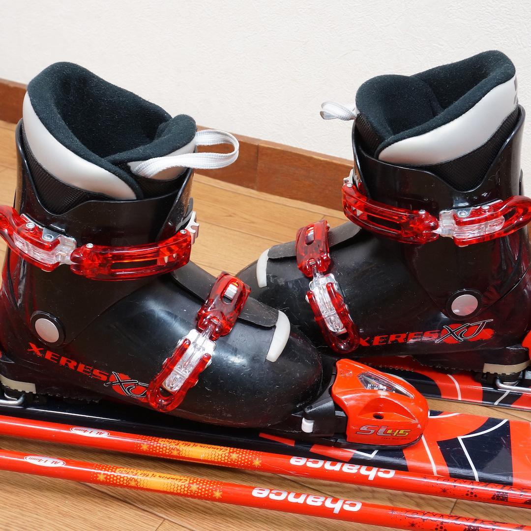 メンテ済 128cm 靴23cm CARVING スキーセット