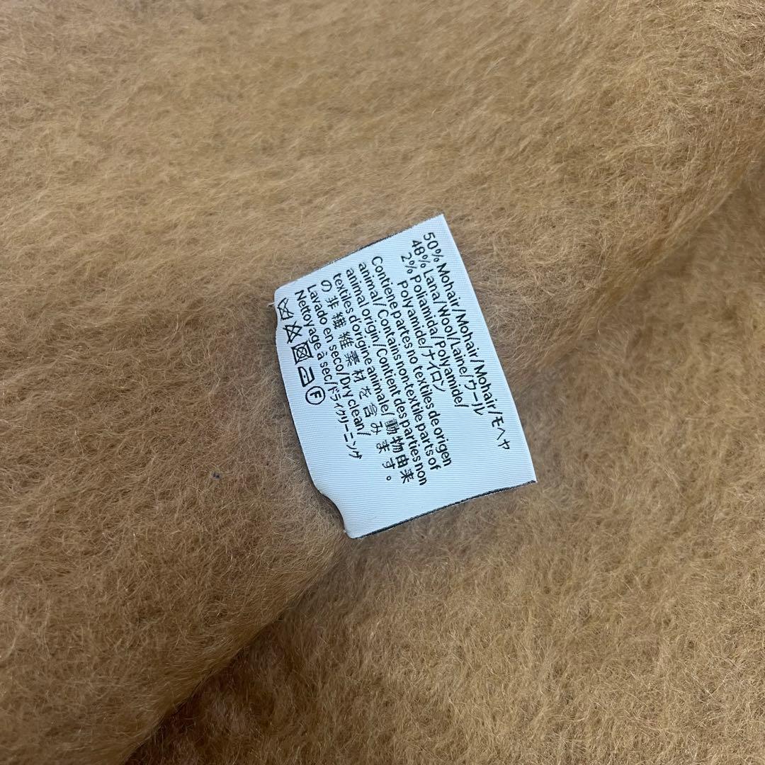 【良品】LOEWEロエベ アナグラム　モヘア/ウール マフラー　キャメル