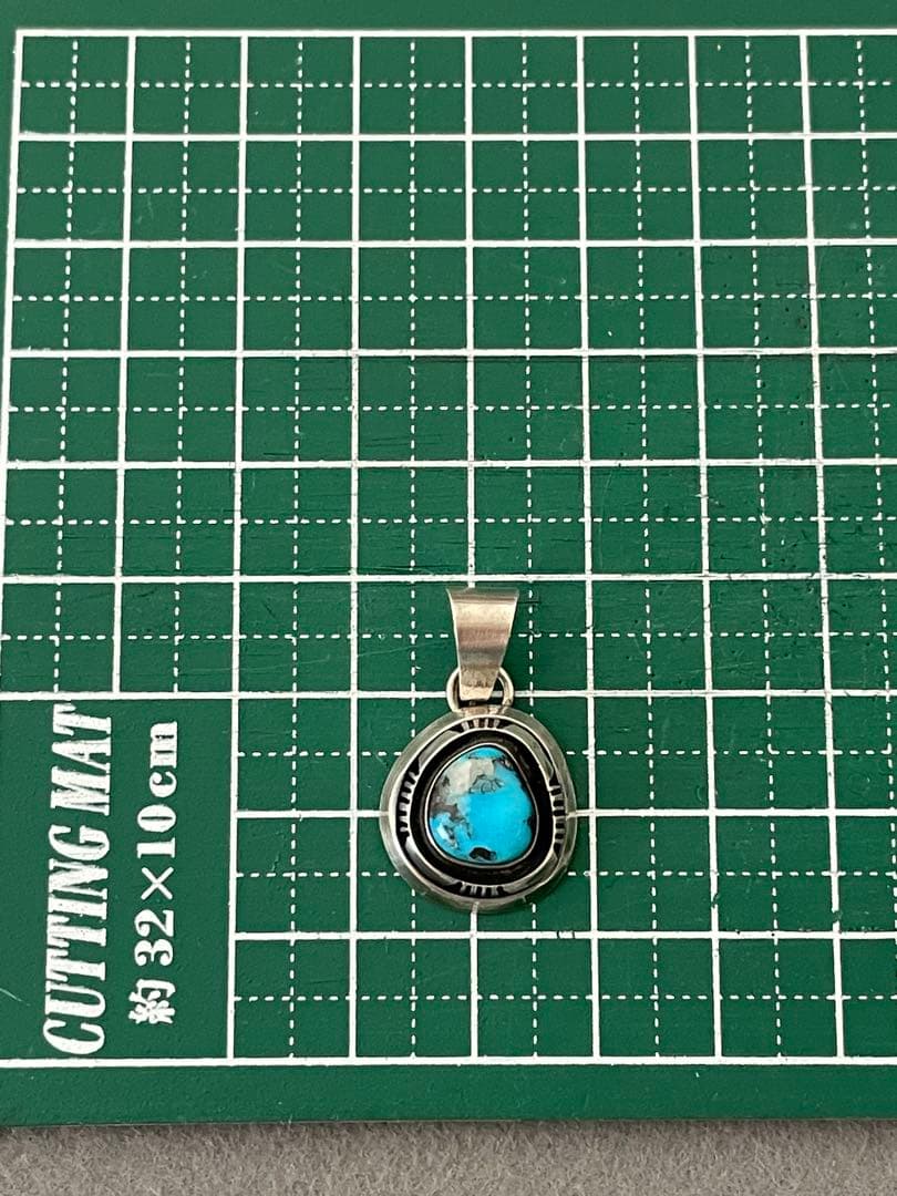 Fred Peters イサカピークターコイズ シルバー ペンダント