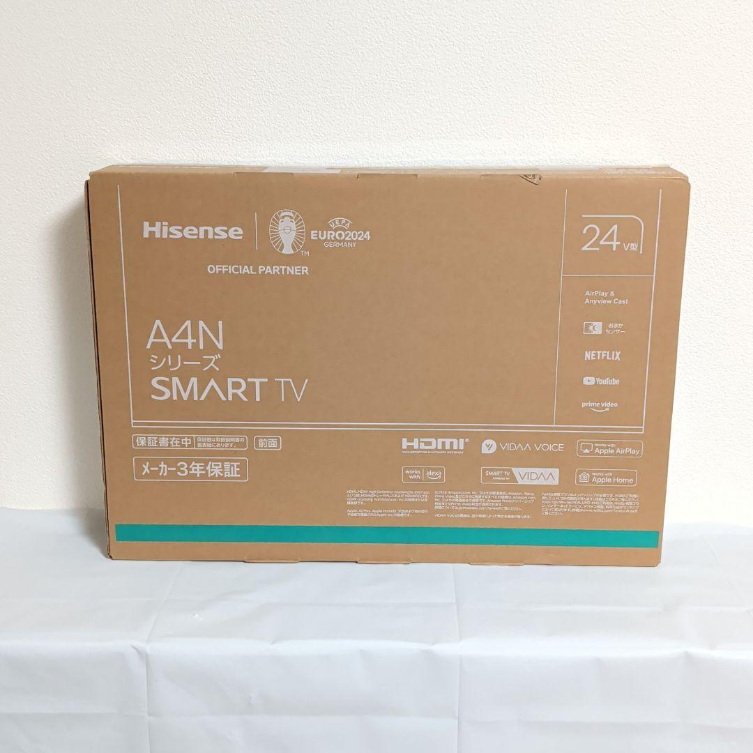 [ハイセンス] 24型 スマートテレビ 24A4N 2024年製
