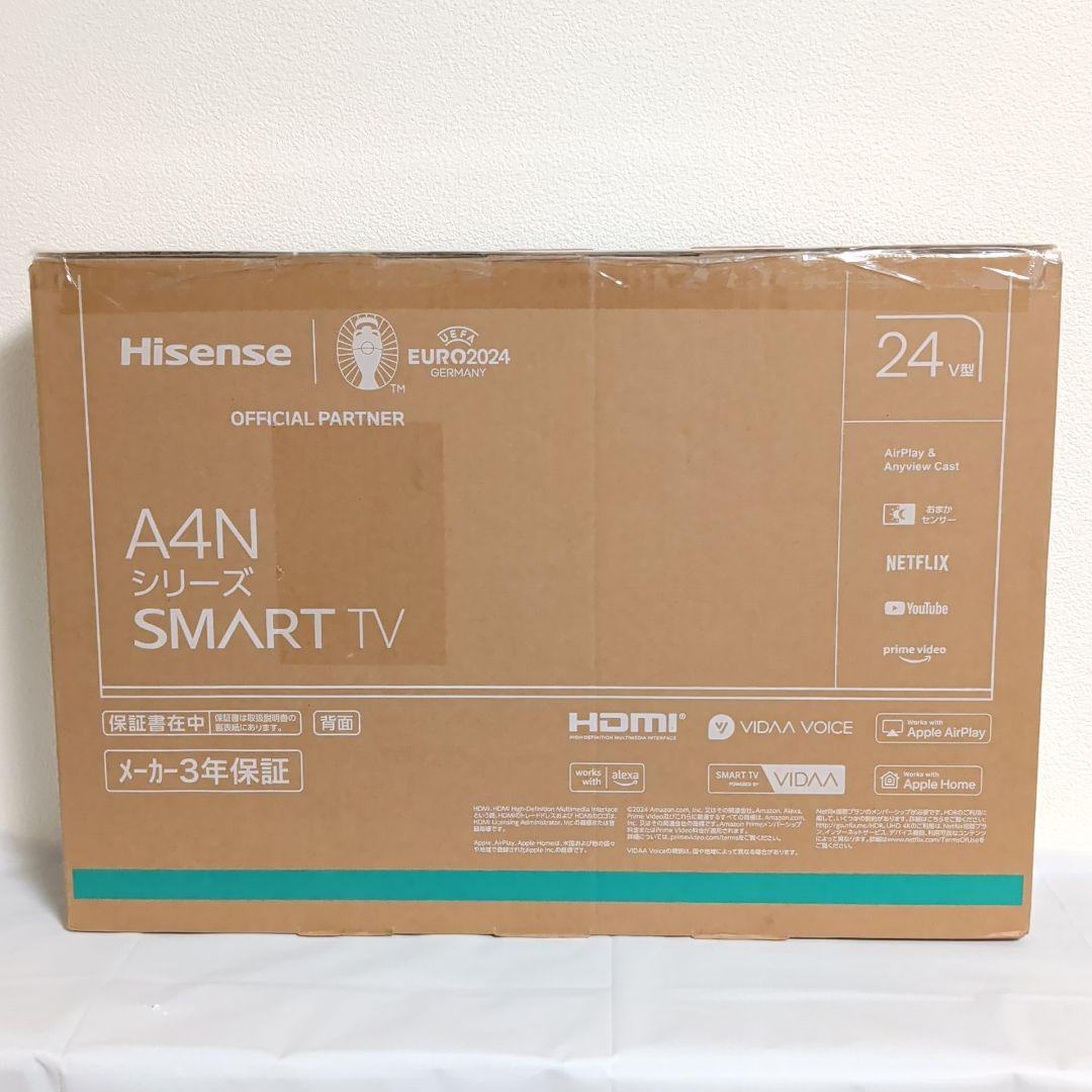 [ハイセンス] 24型 スマートテレビ 24A4N 2024年製