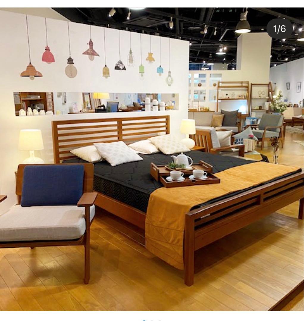 スキャンティークSCANTEAK セミダブルベッドフレーム