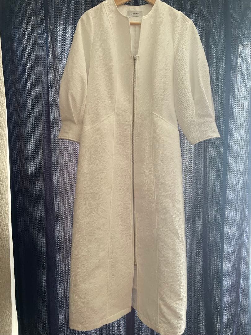 ADAM ET ROPE ステッチジャガードワンピース GAE-04070-A