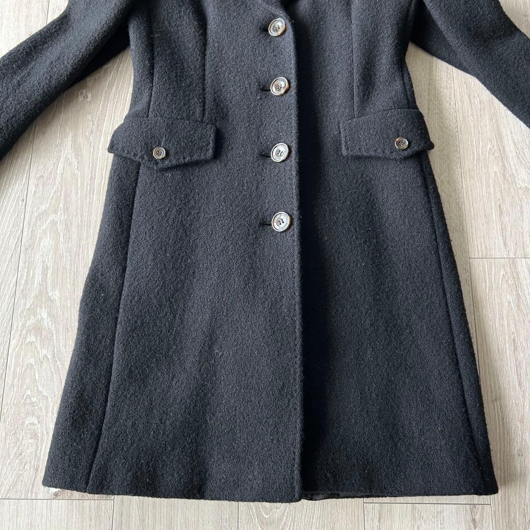 【美品】 WEEKEND MAX MARA ウールチェスターコート 黒 42