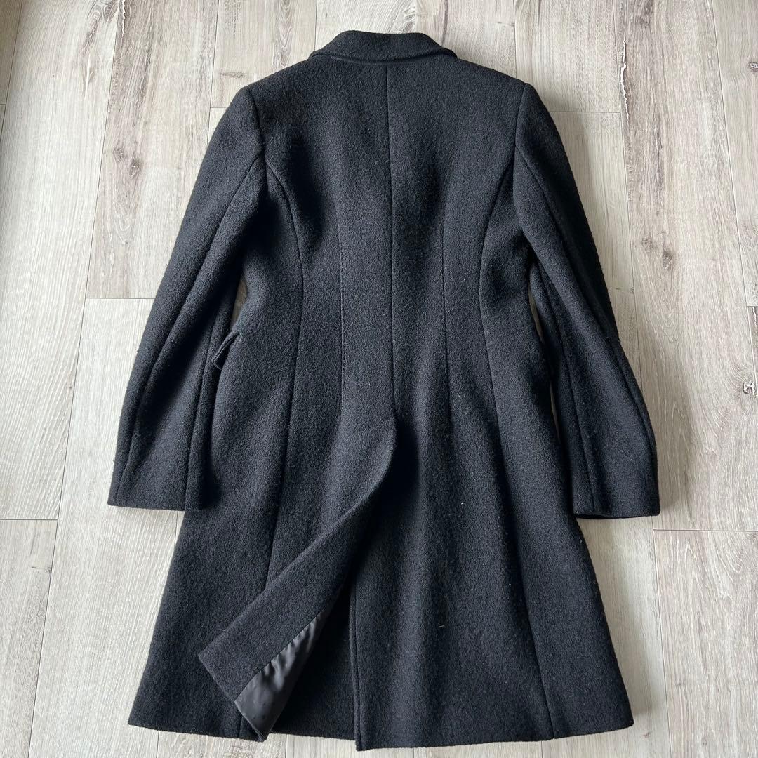 【美品】 WEEKEND MAX MARA ウールチェスターコート 黒 42