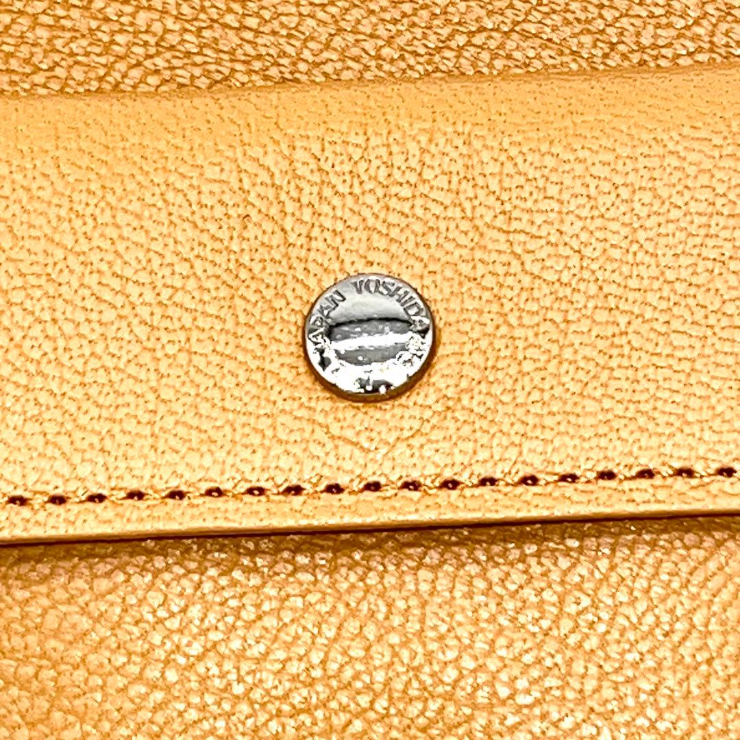 【新品未使用品】PORTER ダブル　二つ折り財布　レザー　ブラック×オレンジ