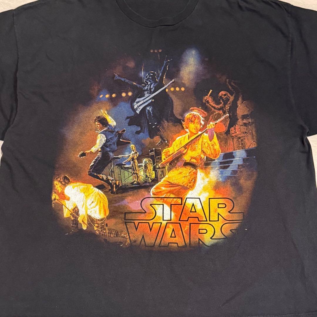 【激レア】STAR WARS スター・ウォーズ バンド Tシャツ 黒 大きめ