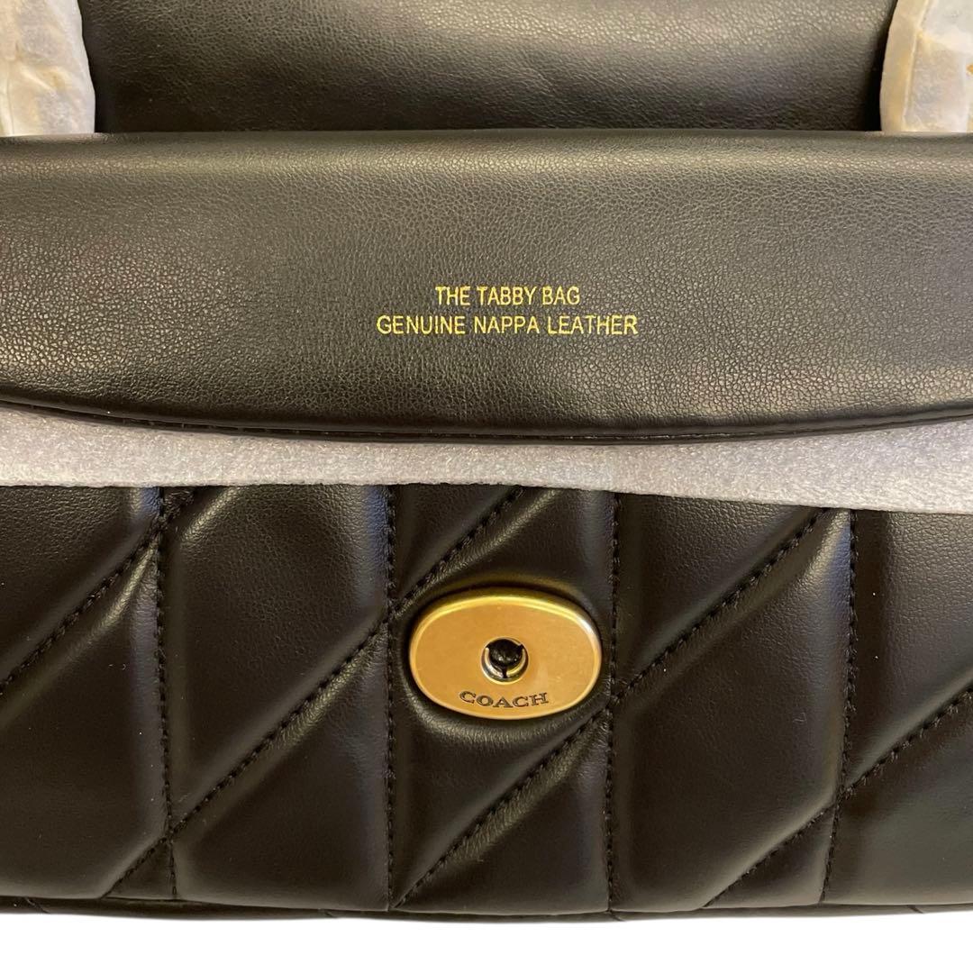 【新品】COACH コーチ タビー キルティング ショルダーバッグ 黒 2way