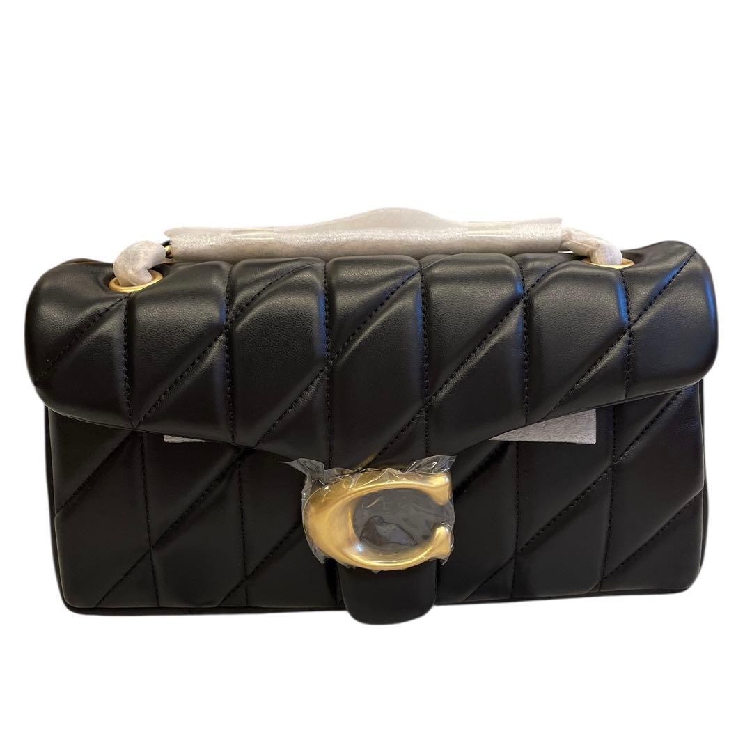 【新品】COACH コーチ タビー キルティング ショルダーバッグ 黒 2way