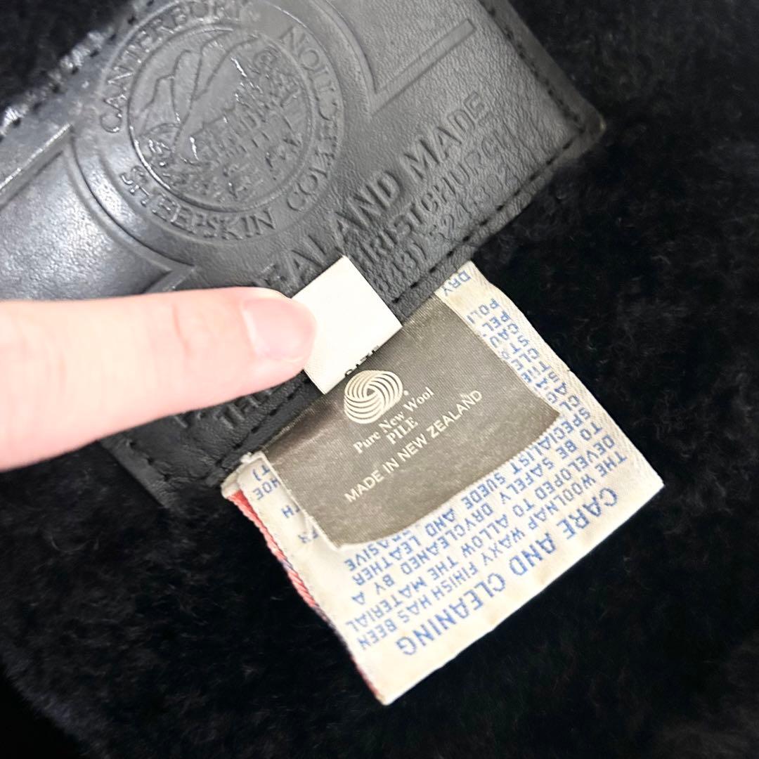 希少　フライトジャケット　A-2 ムートンジャケット　リアルレザー　黒　ブラック