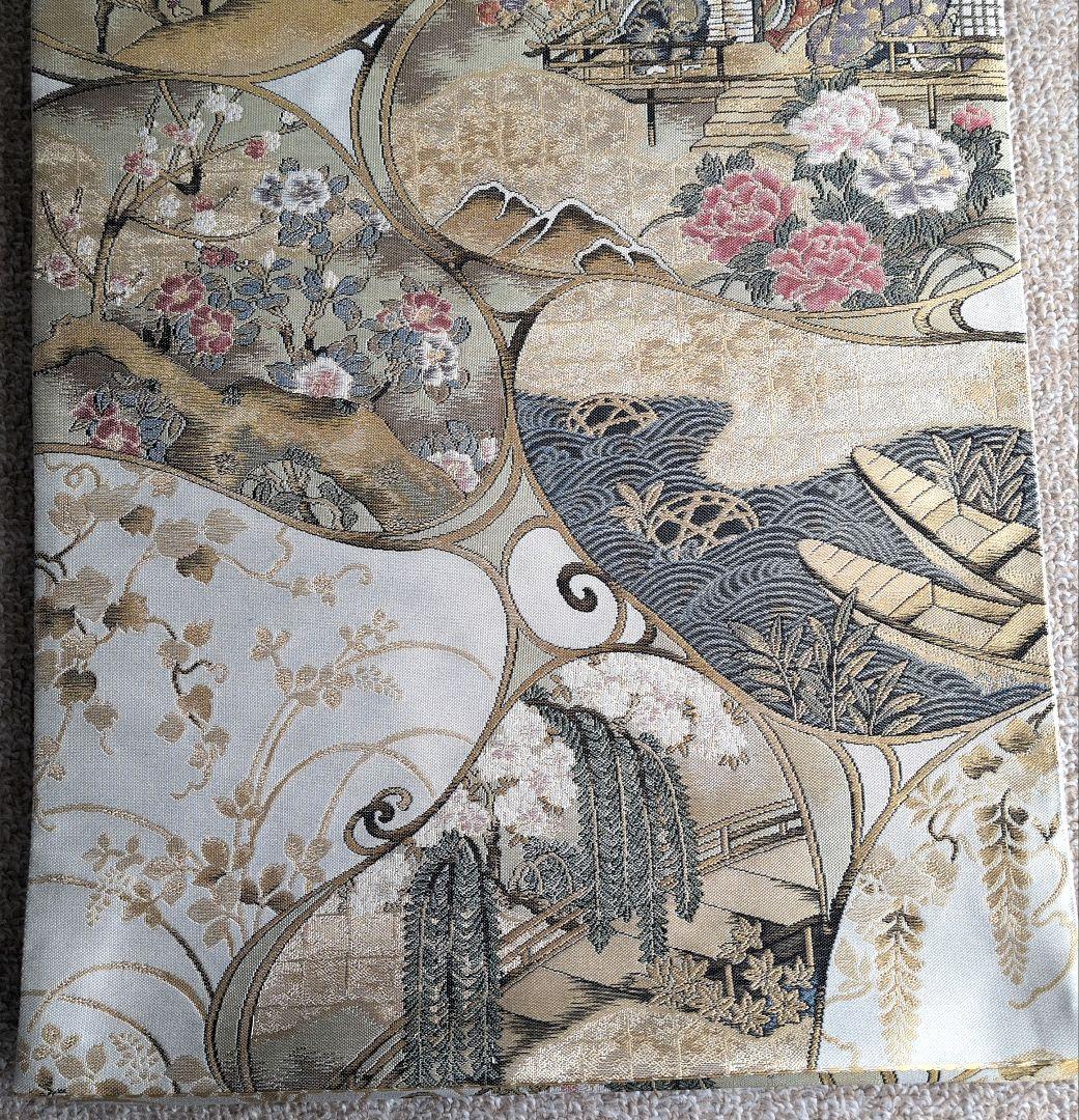 袋帯 正絹 「平安絵巻」