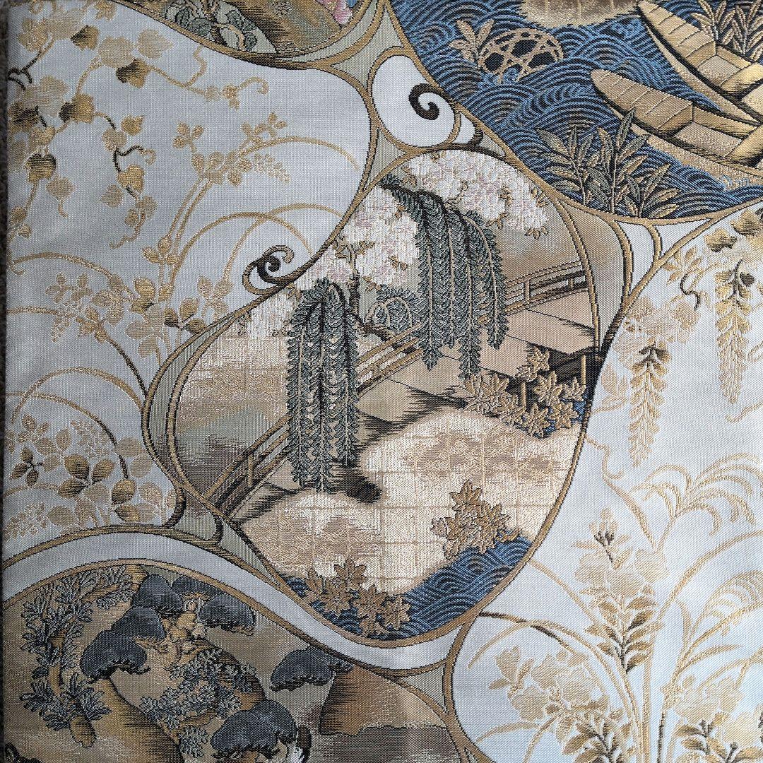 袋帯 正絹 「平安絵巻」