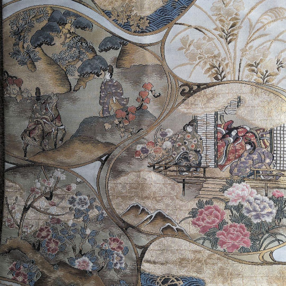 袋帯 正絹 「平安絵巻」