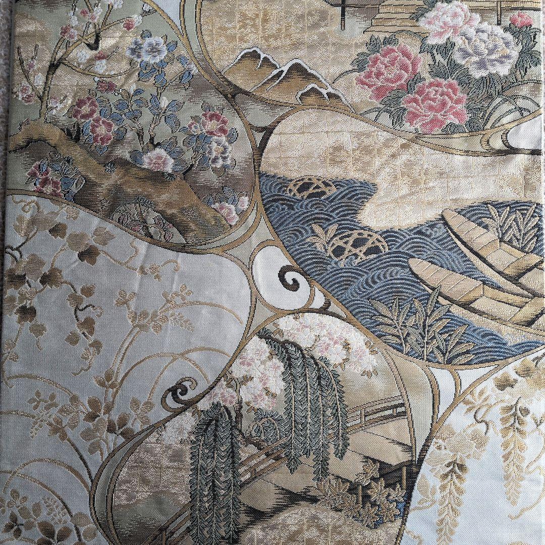 袋帯 正絹 「平安絵巻」