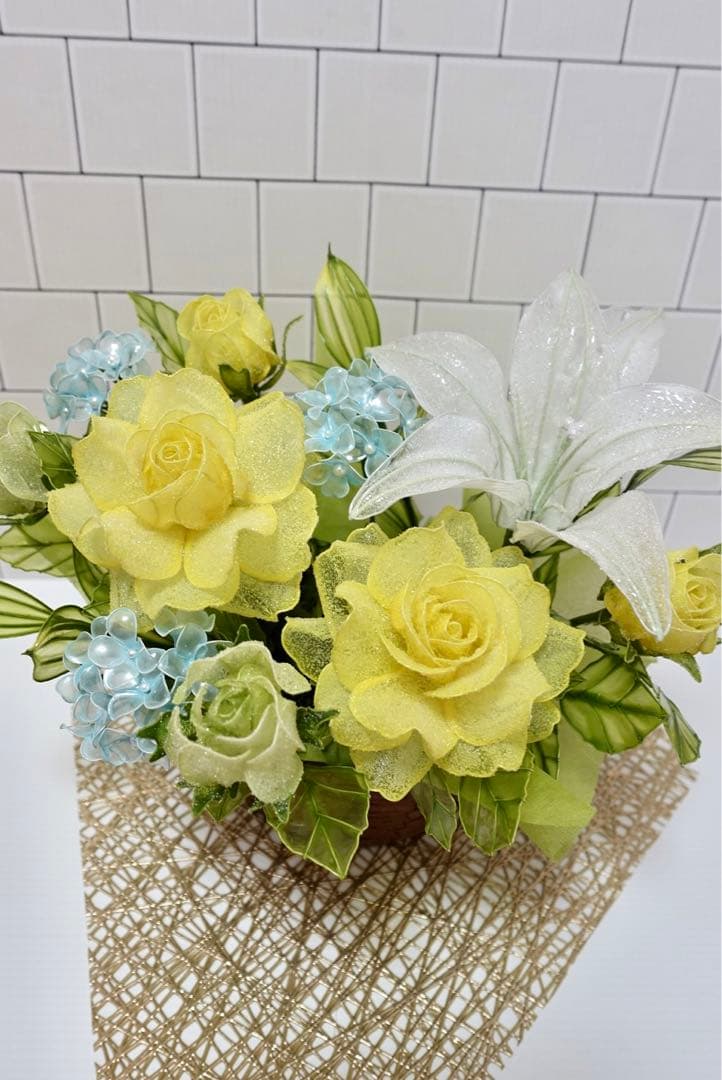 アメリカンフラワー（バラ、ユリ）ディップフラワー