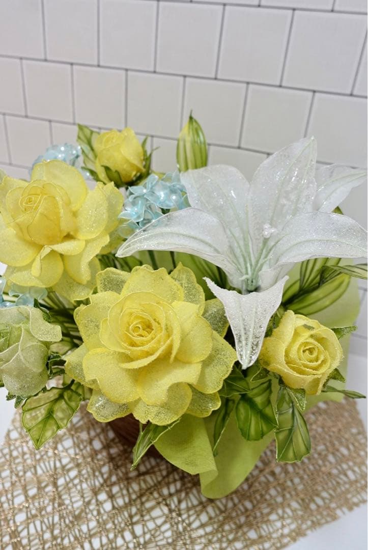 アメリカンフラワー（バラ、ユリ）ディップフラワー