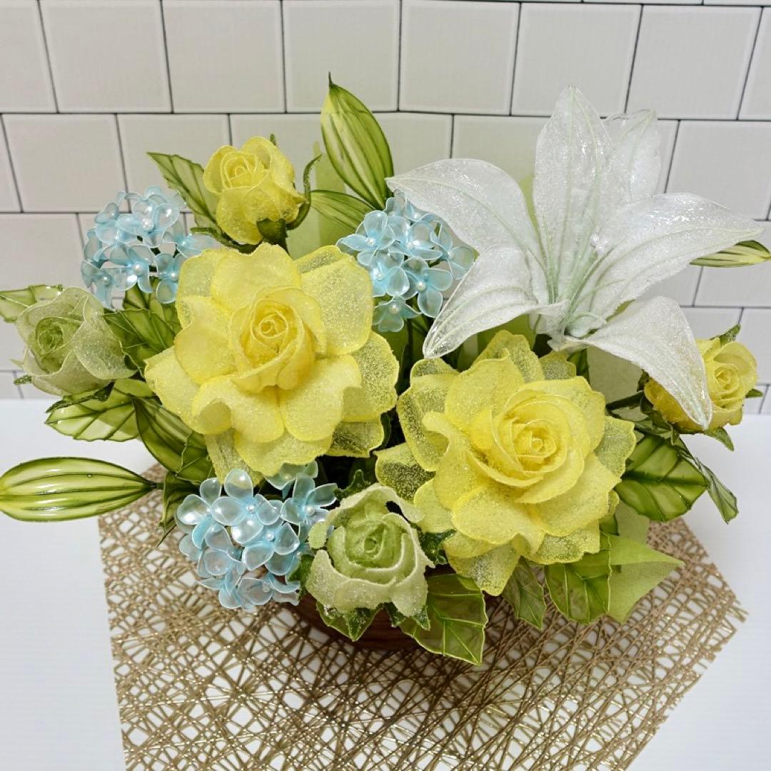 アメリカンフラワー（バラ、ユリ）ディップフラワー