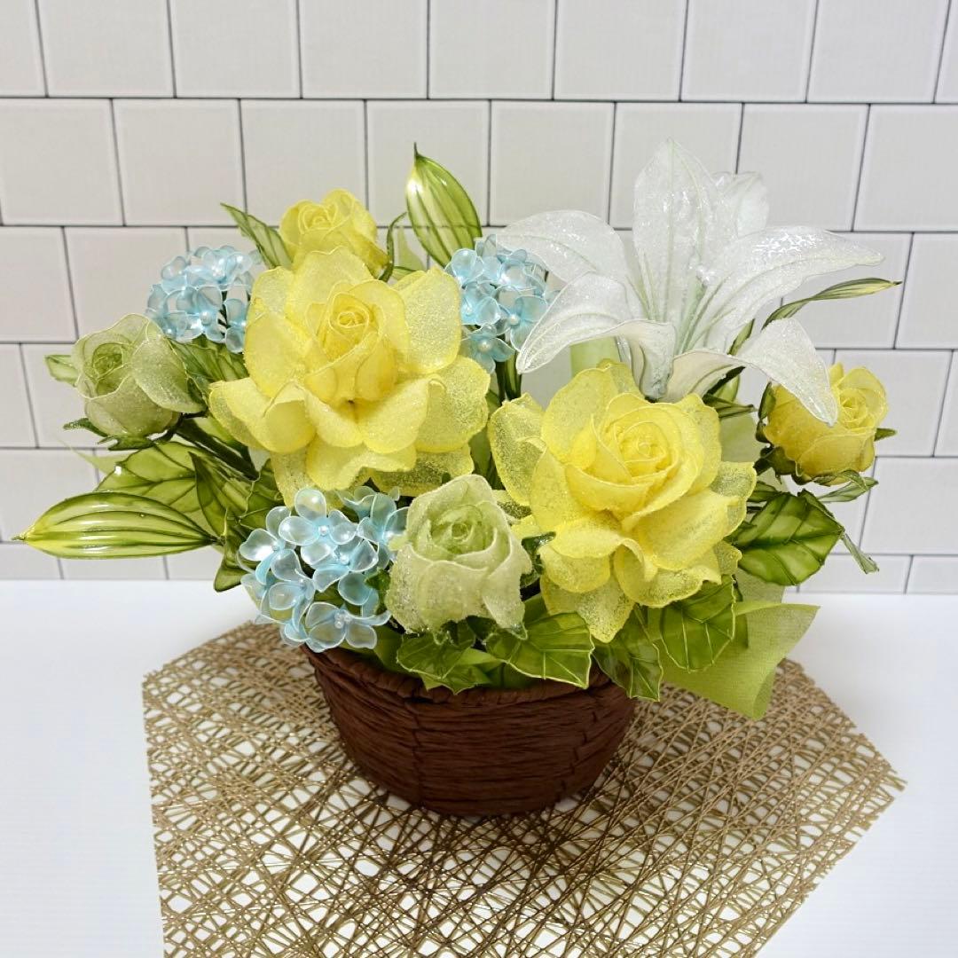 アメリカンフラワー（バラ、ユリ）ディップフラワー