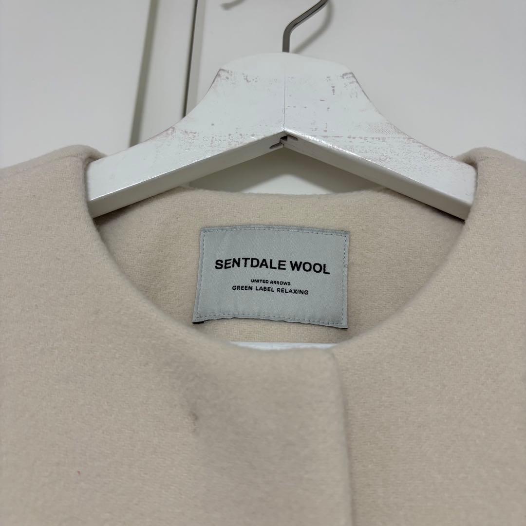 green label relaxing ノーカラー コート　ロング　xsサイズ