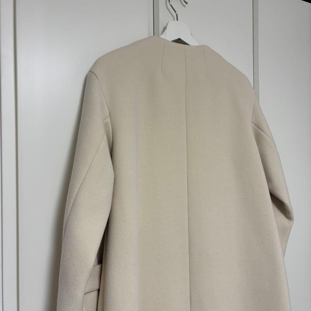 green label relaxing ノーカラー コート　ロング　xsサイズ