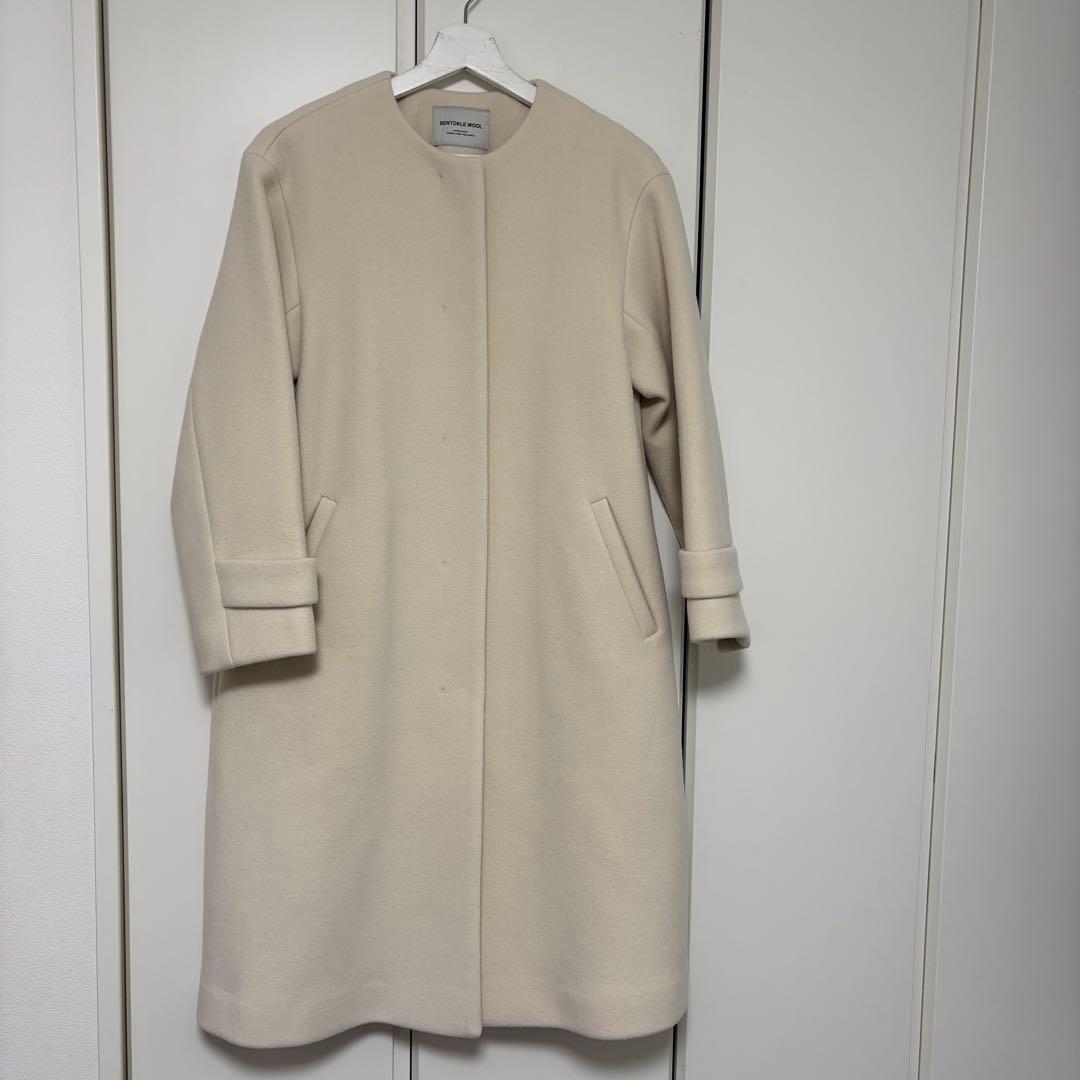 green label relaxing ノーカラー コート　ロング　xsサイズ