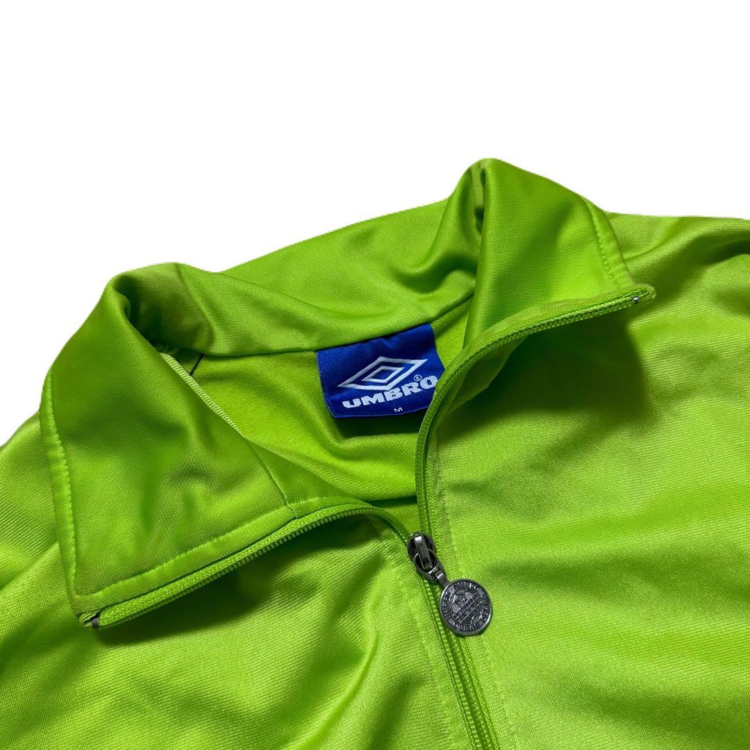 【珍色激レア】　90s 青タグ　アンブロ　umbro 蛍光グリーン ジャケット