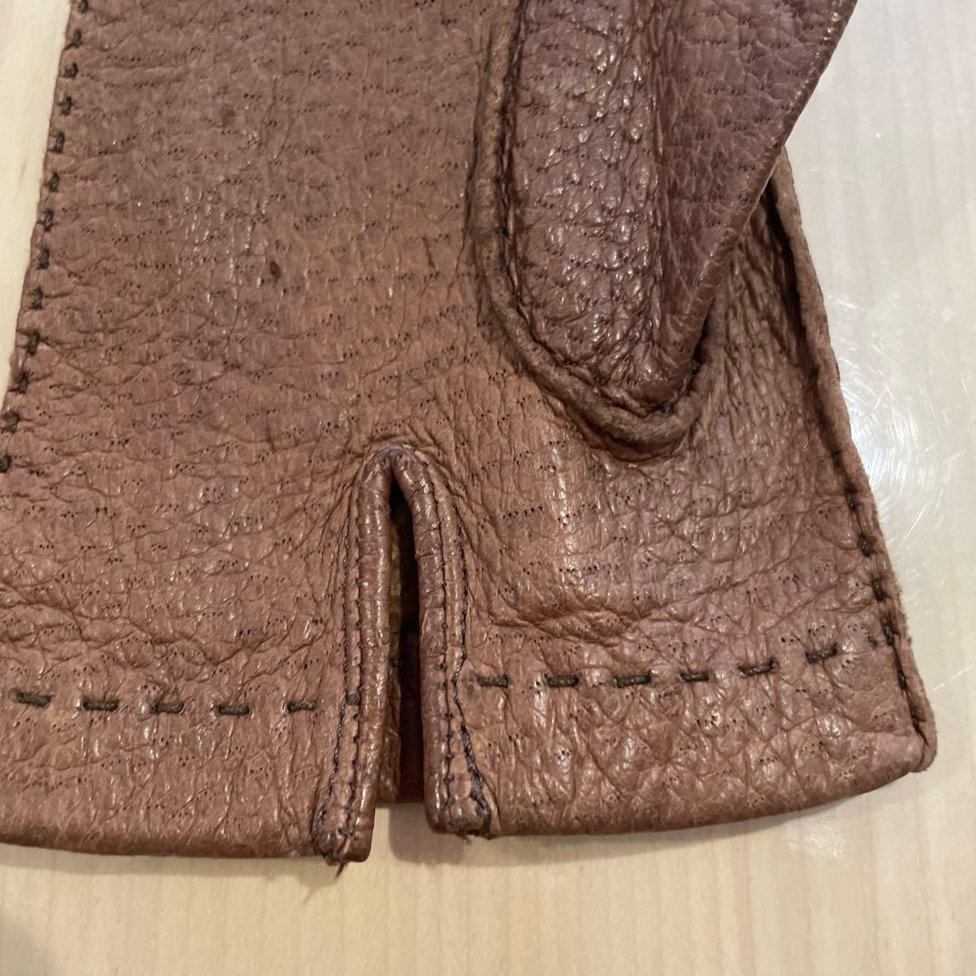 SALEヴィンテージ手袋　西ドイツ製　ペッカリー　ピッグスキン　手袋　グローブ