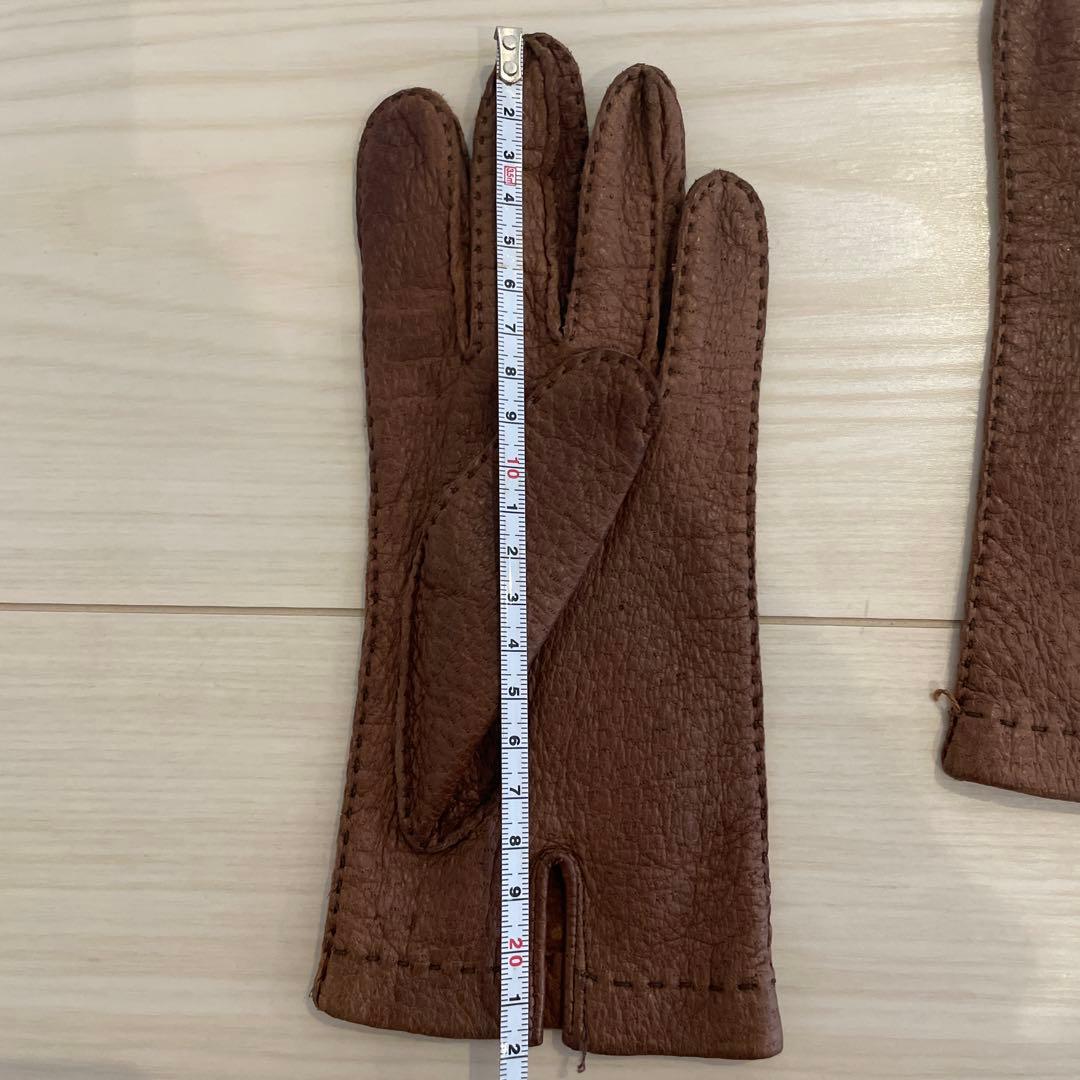 SALEヴィンテージ手袋　西ドイツ製　ペッカリー　ピッグスキン　手袋　グローブ