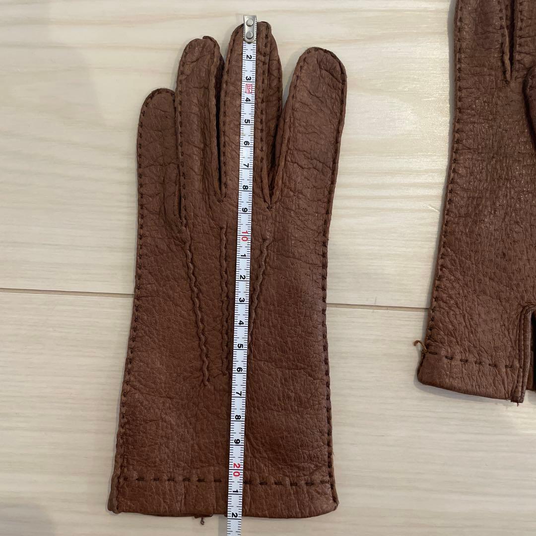 SALEヴィンテージ手袋　西ドイツ製　ペッカリー　ピッグスキン　手袋　グローブ