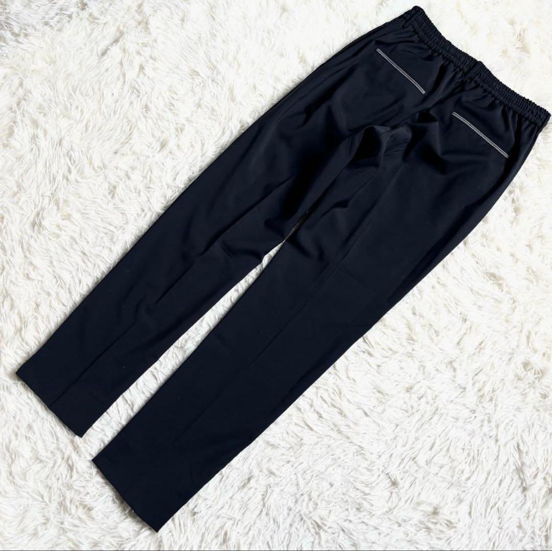 <美品>TAGLIATORE 新ロゴ reflect ネイビー ウールスーツ48