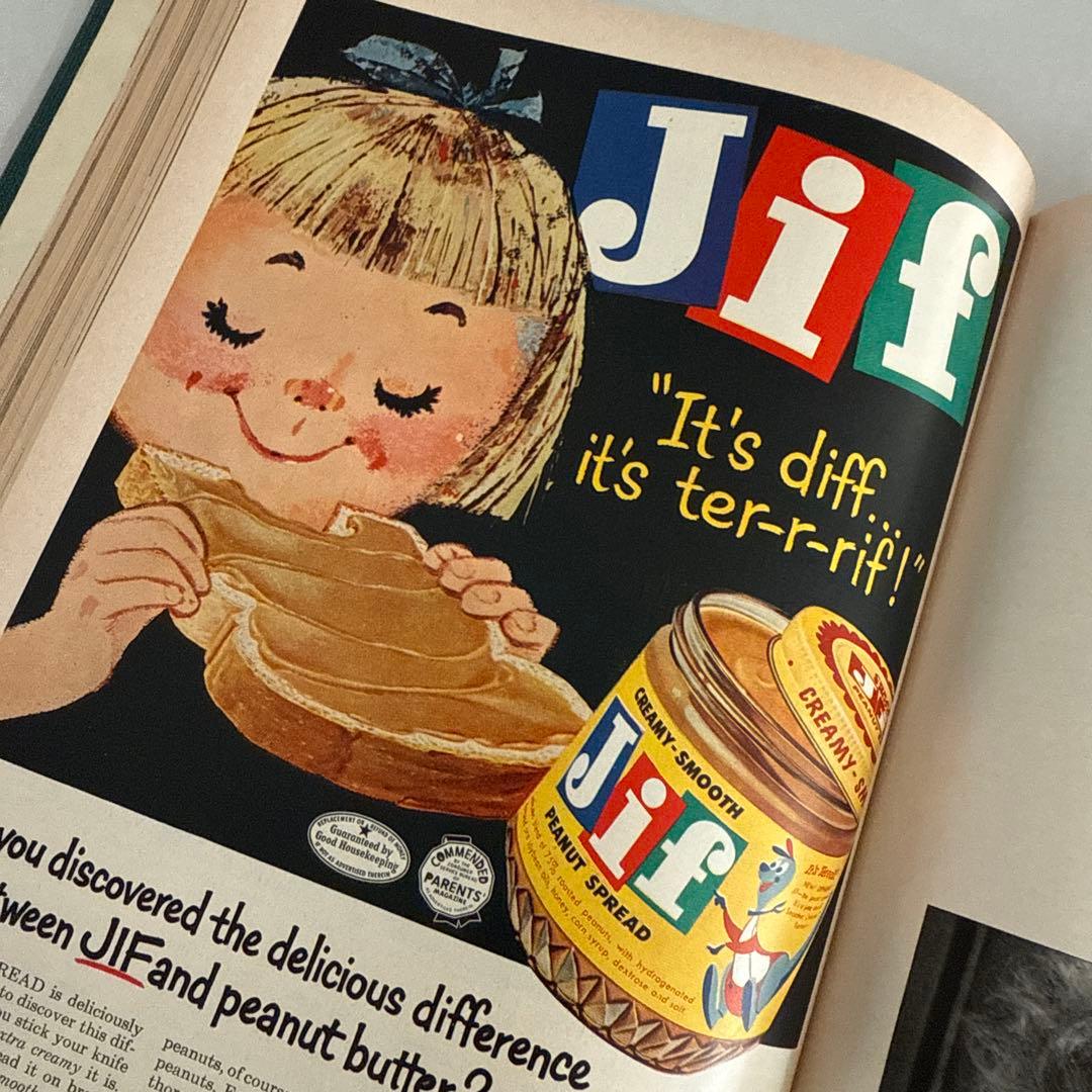 大容量❗️1960年ビンテージ可愛い雑誌　洋書　古書ジャンクジャーナル素材　広告