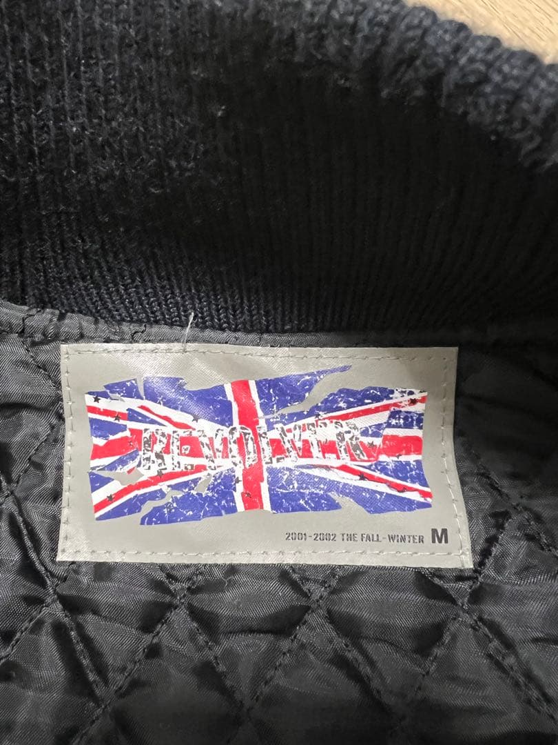 revolver リボルバー スタジャン M ネイビー/ホワイト