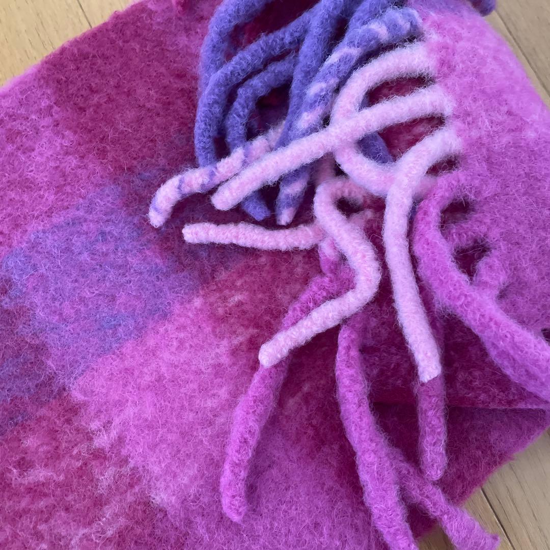 COACH マフラー ピンク系 915