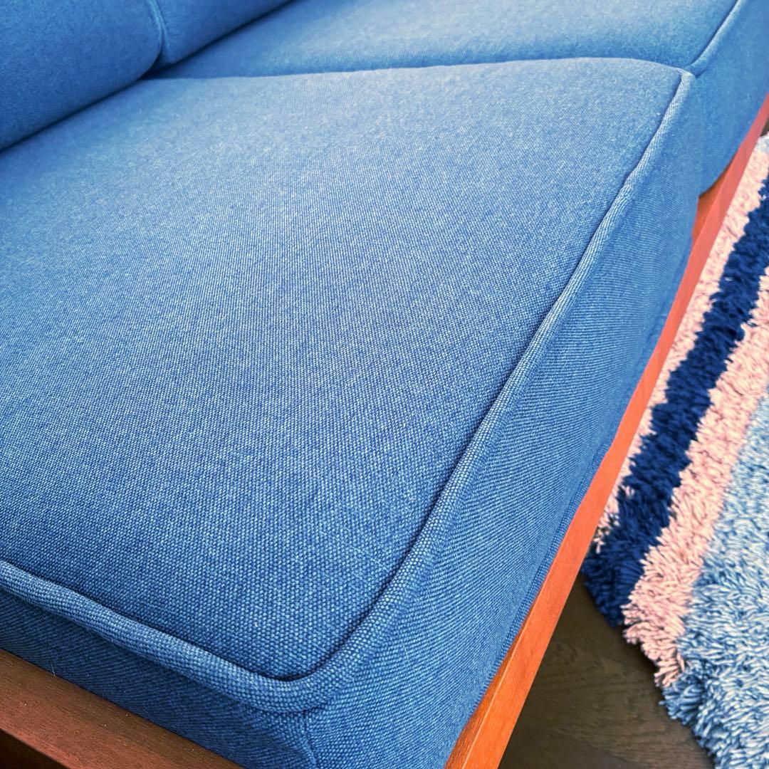 美品unico ALBERO3シーターウニコアルベロネイビーブルー