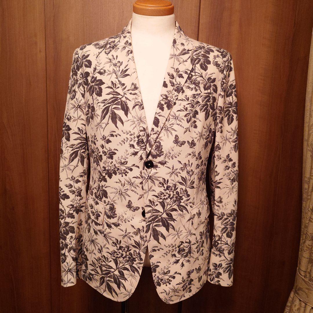 GUCCI.グッチ.花柄テーラードジャケット.
