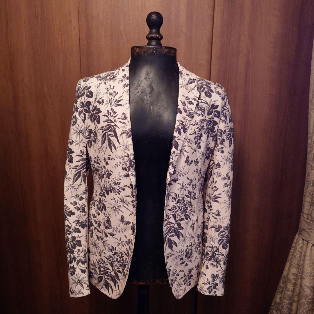 GUCCI.グッチ.花柄テーラードジャケット.