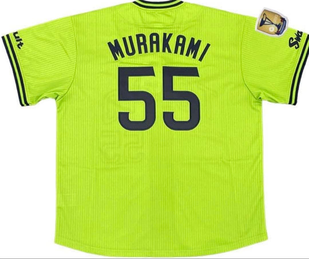 美品未着用、東京ヤクルトスワローズ　村上宗隆　燕パワー優勝ユニフォーム　M