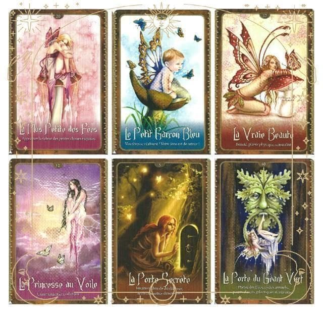 【正規品オラクルカード】美麗イラスト✨幻想的で美しい妖精たちのオラクル／金縁